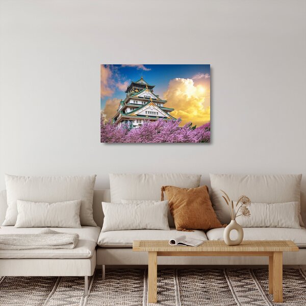 Obraz na szkle - Zamek Osaka (70x50 cm)