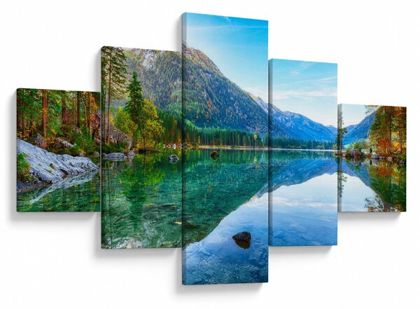 Obraz - Jezioro Hintersee (125x70 cm)