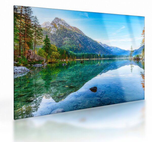 Obraz na szkle - Jezioro Hintersee (70x50 cm)