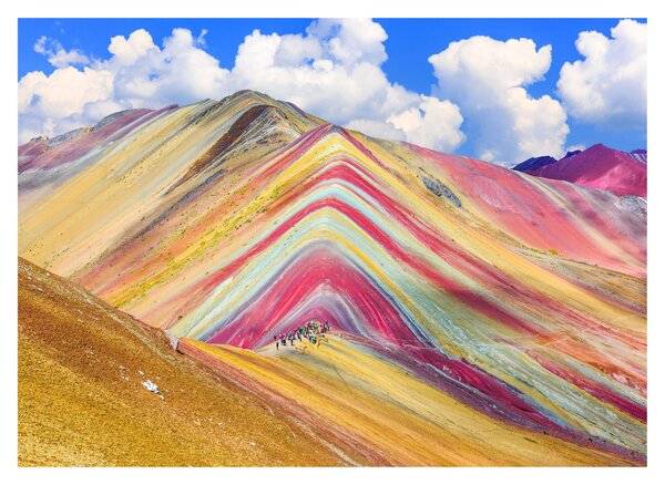 Obraz - Rainbow Mountain, Peru (70x50 cm)