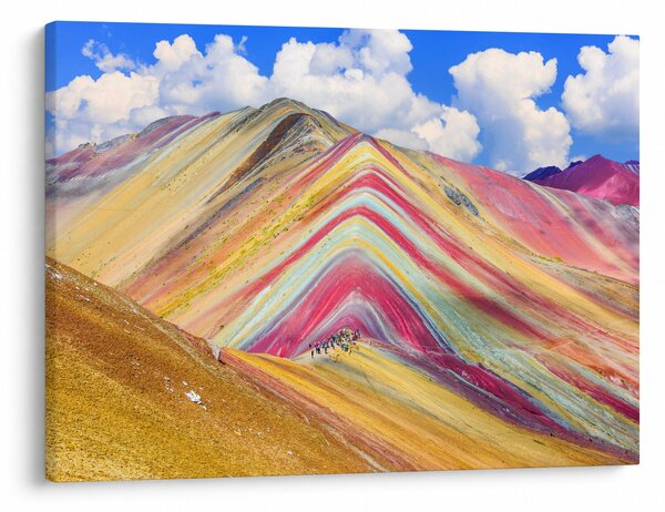 Obraz - Rainbow Mountain, Peru (70x50 cm)
