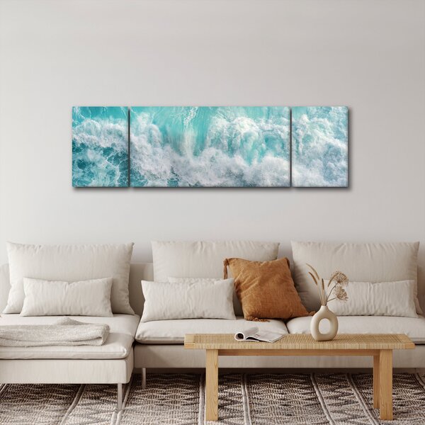 Obraz - Widok na fale oceanu (170x50 cm)