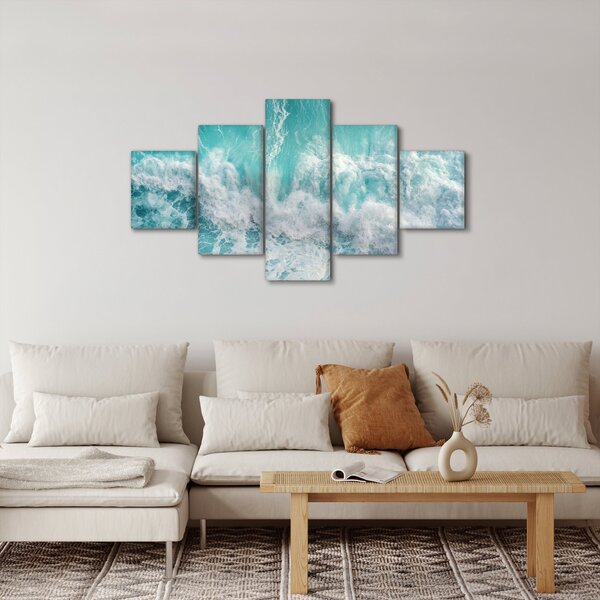 Obraz - Widok na fale oceanu (125x70 cm)