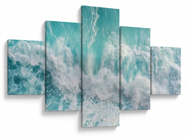 Obraz - Widok na fale oceanu (125x70 cm)