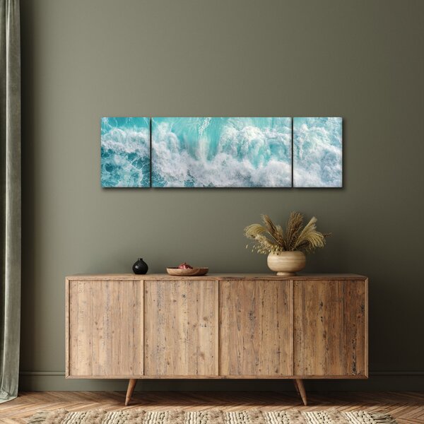 Obraz - Widok na fale oceanu (170x50 cm)