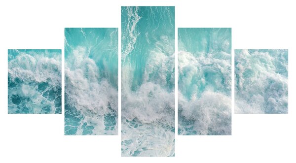 Obraz - Widok na fale oceanu (125x70 cm)
