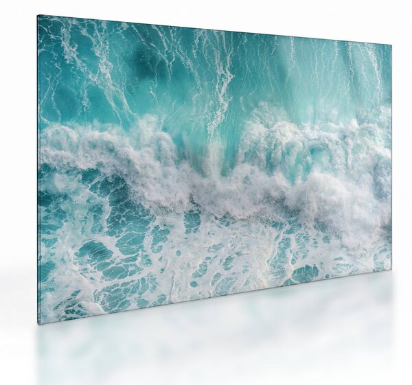 Obraz na szkle - Widok na fale oceanu (70x50 cm)