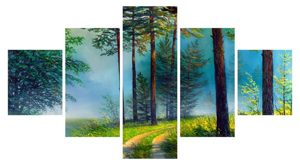 Obraz - Obraz olejny przedstawiający krajobraz (125x70 cm)