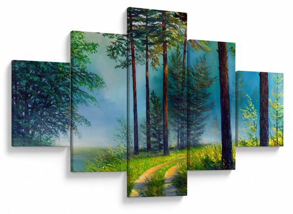 Obraz - Obraz olejny przedstawiający krajobraz (125x70 cm)