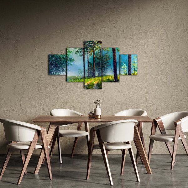 Obraz - Obraz olejny przedstawiający krajobraz (125x70 cm)
