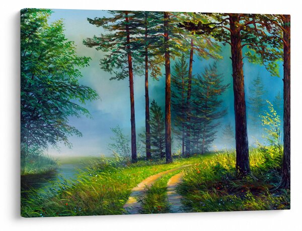 Obraz - Obraz olejny przedstawiający krajobraz (70x50 cm)