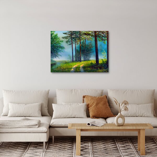 Obraz - Obraz olejny przedstawiający krajobraz (70x50 cm)