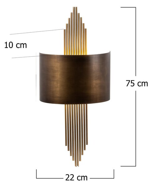 Kinkiet w kolorze złota Rayi – Opviq lights