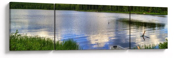 Obraz - Malownicza wioska (170x50 cm)