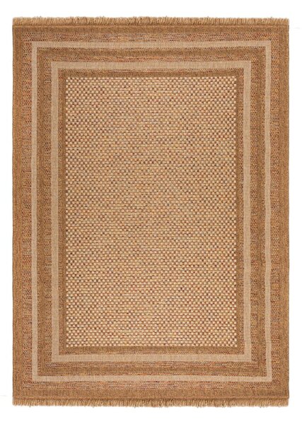 Dywan odpowiedni na zewnątrz w naturalnym kolorze 120x170 cm Layla Border – Flair Rugs