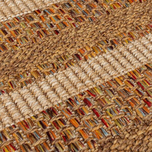 Dywan odpowiedni na zewnątrz w naturalnym kolorze 120x170 cm Layla Border – Flair Rugs