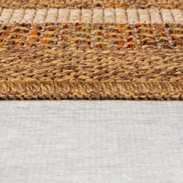 Dywan odpowiedni na zewnątrz w naturalnym kolorze 120x170 cm Layla Border – Flair Rugs