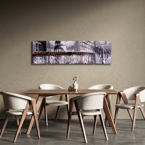 Obraz - Obraz olejny przedstawiający miasto II. (170x50 cm)