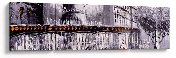 Obraz - Obraz olejny przedstawiający miasto II. (170x50 cm)