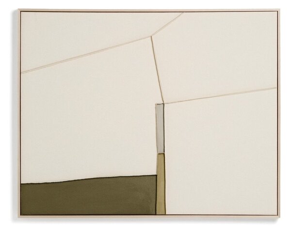 Ręcznie malowany/3D obraz z ramą w zestawie/na płótnie 80x100 cm Deravia – Kave Home