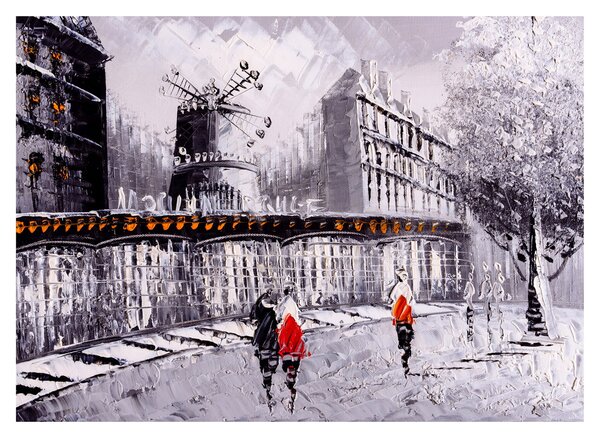 Obraz - Obraz olejny przedstawiający miasto II. (70x50 cm)