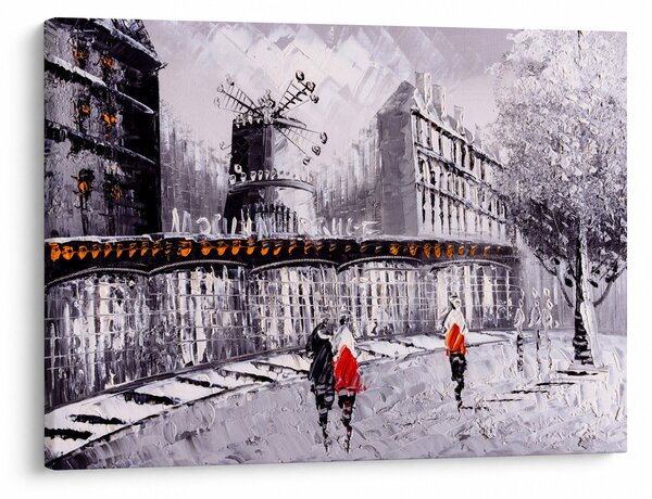 Obraz - Obraz olejny przedstawiający miasto II. (70x50 cm)