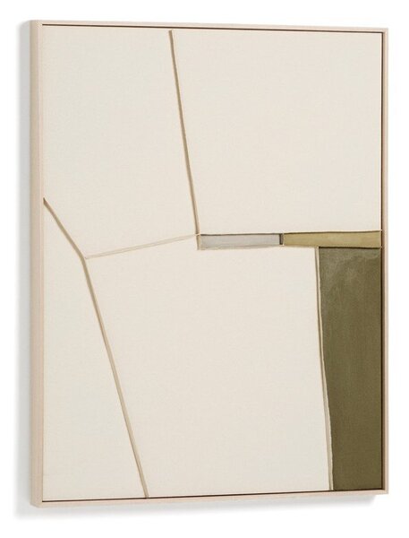 Ręcznie malowany/3D obraz z ramą w zestawie/na płótnie 80x100 cm Deravia – Kave Home