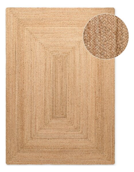 Dywan z juty dwustronny/tkany ręcznie w naturalnym kolorze 80x150 cm Juno – Hanse Home