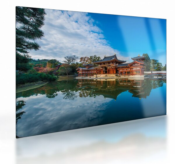 Obraz na szkle - Świątynia Byodo-in, Japonia (70x50 cm)