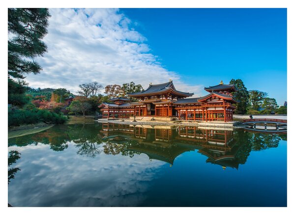 Obraz na szkle - Świątynia Byodo-in, Japonia (70x50 cm)