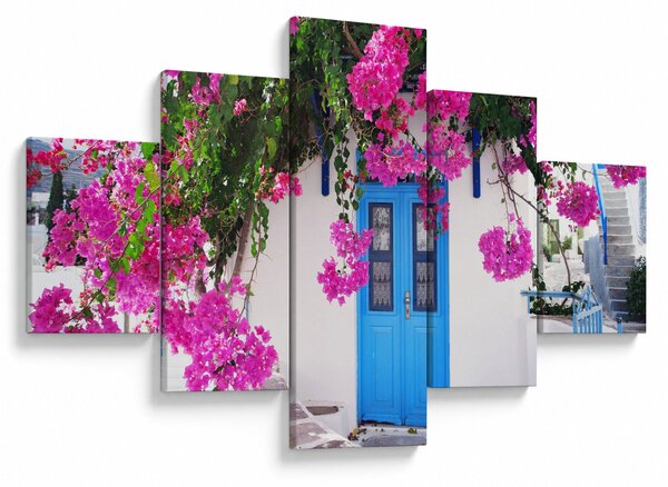 Obraz - Tradycyjny grecki dom (125x70 cm)