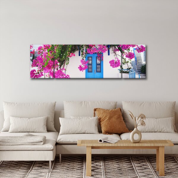 Obraz - Tradycyjny grecki dom (170x50 cm)