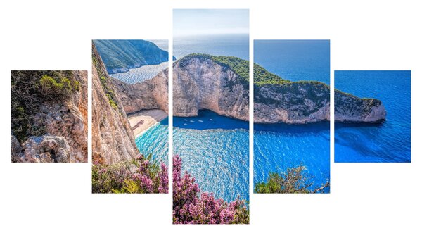 Obraz - Plaża Navagio, Grecja (125x70 cm)