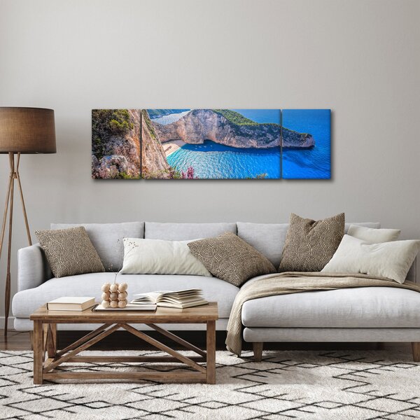 Obraz - Plaża Navagio, Grecja (170x50 cm)