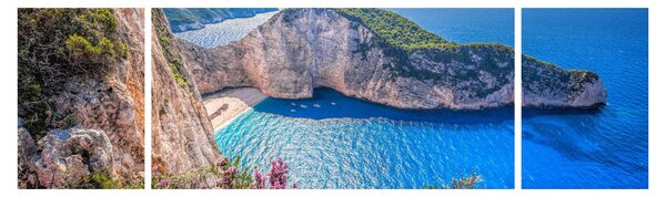 Obraz - Plaża Navagio, Grecja (170x50 cm)