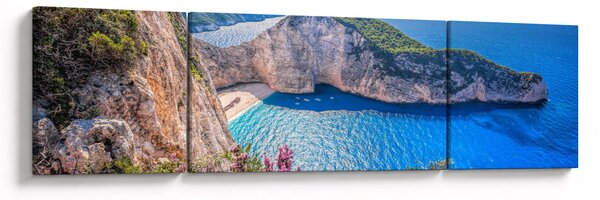 Obraz - Plaża Navagio, Grecja (170x50 cm)