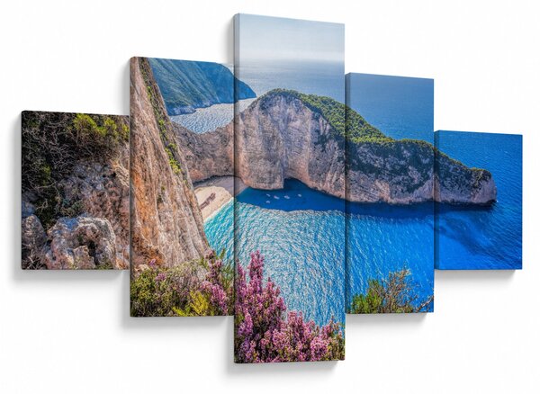 Obraz - Plaża Navagio, Grecja (125x70 cm)