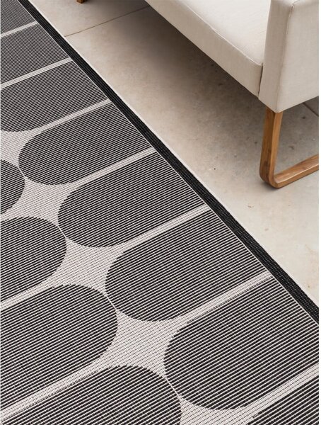 Czarno-biały chodnik odpowiedni na zewnątrz 80x250 cm Duet Bowen – NORTHRUGS