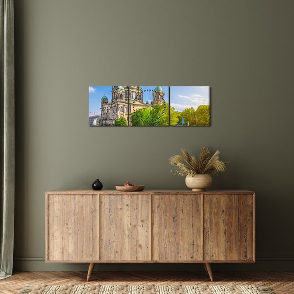 Obraz - Katedra w Berlinie (z zegarem) (90x30 cm)