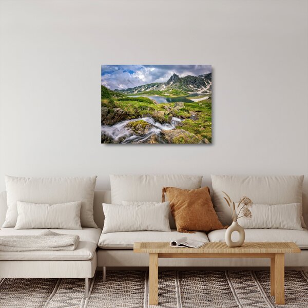 Obraz na szkle - Widok na górę Riła (70x50 cm)