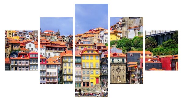 Obraz - Ribeira, Portugalia (125x70 cm)