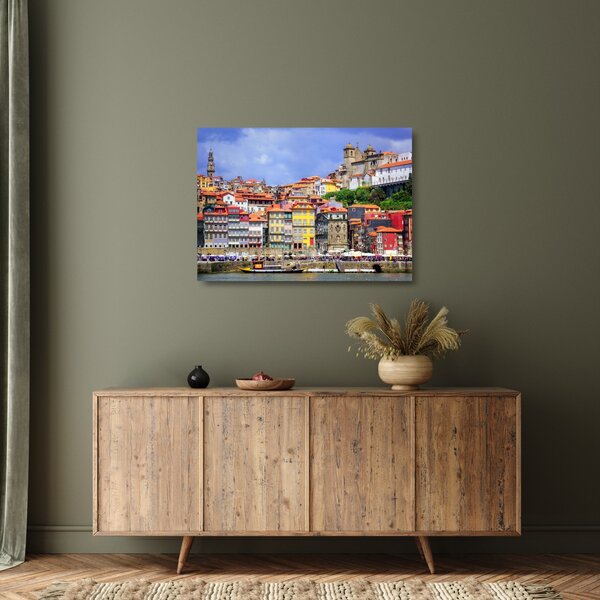 Obraz na szkle - Ribeira, Portugalia (70x50 cm)