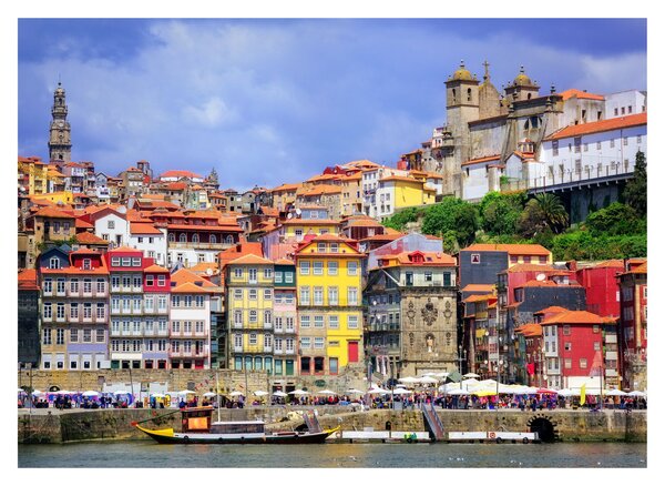 Obraz na szkle - Ribeira, Portugalia (70x50 cm)