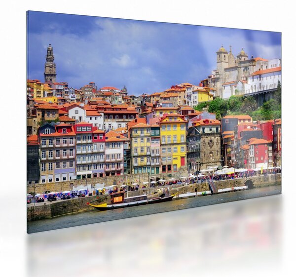 Obraz na szkle - Ribeira, Portugalia (70x50 cm)