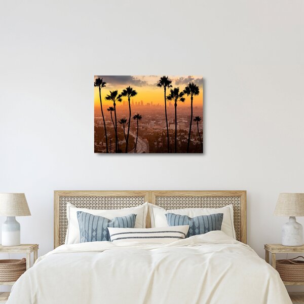 Obraz na szkle - Panorama Los Angeles (70x50 cm)