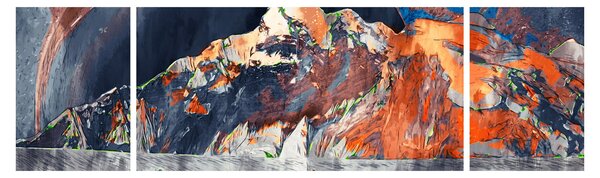 Obraz - Ilustracja domów publicznych (170x50 cm)