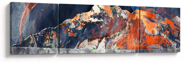 Obraz - Ilustracja domów publicznych (170x50 cm)