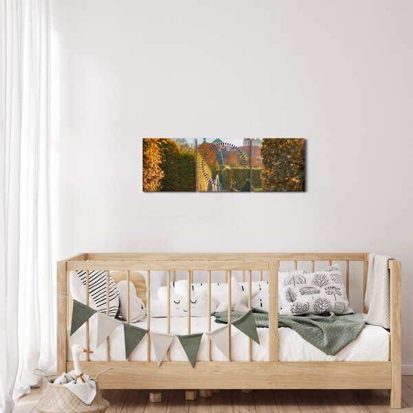 Obraz - Pałac Wallensteina (z zegarem) (90x30 cm)