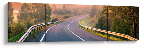 Obraz - Podróż o wschodzie słońca (170x50 cm)