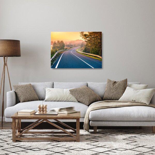 Obraz na szkle - Podróż o wschodzie słońca (70x50 cm)